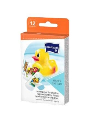 Matopat 12 cerotti happy tattoo set